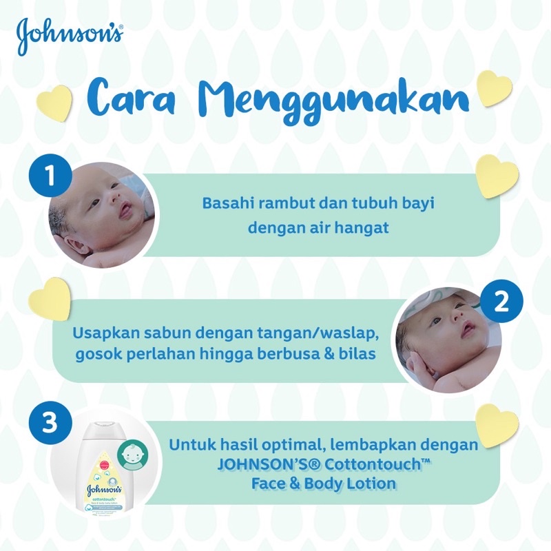 Johnson's Baby hair and body Cotton Touch 200 ml / Sabun dan shampoo bayi anak sensitif