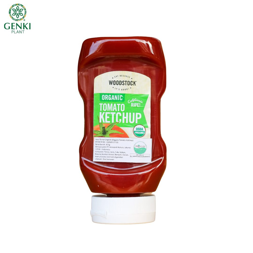 Jual Woodstock Organic Tomato Ketchup 425 g Shopee Indonesia