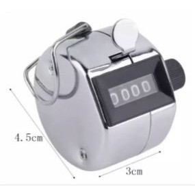 Tasbih Hand Tally Counter Stainless Silver