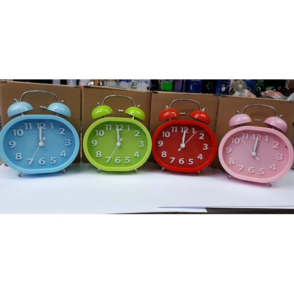 Jam Beker kring model oval 611 huruf timbul - weker bunyi dering kencang