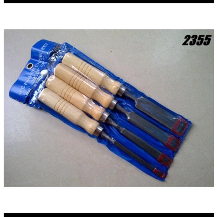 Pahat kayu set 4 pcs ukir kayu tatah kayu