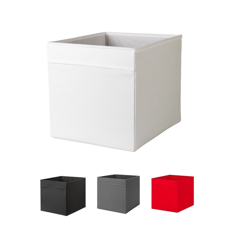  IKEA  Kotak  Penyimpanan Box Storage Putih Merah Abu Hitam 