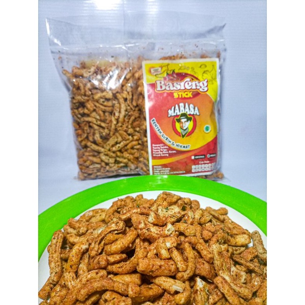Aneka cemilan makanan ringan Sotong goreng pedas/original, Basreng stik pedas/original, seblak ceker 500gr-4