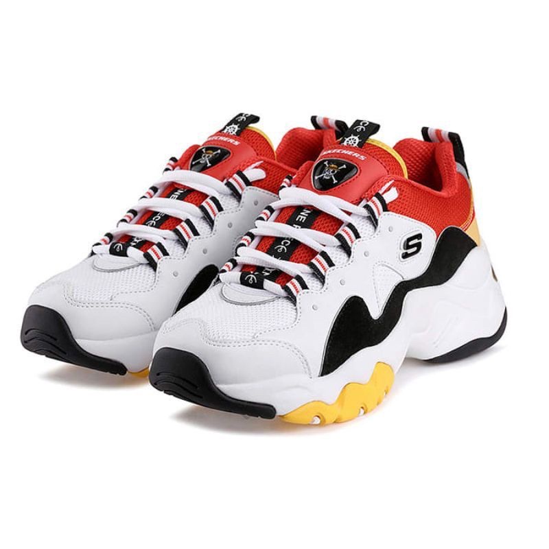 [HIGH QUALITY] Sepatu Pria - Skechers D’lites 3.0 x One Piece Monkey D Luffy