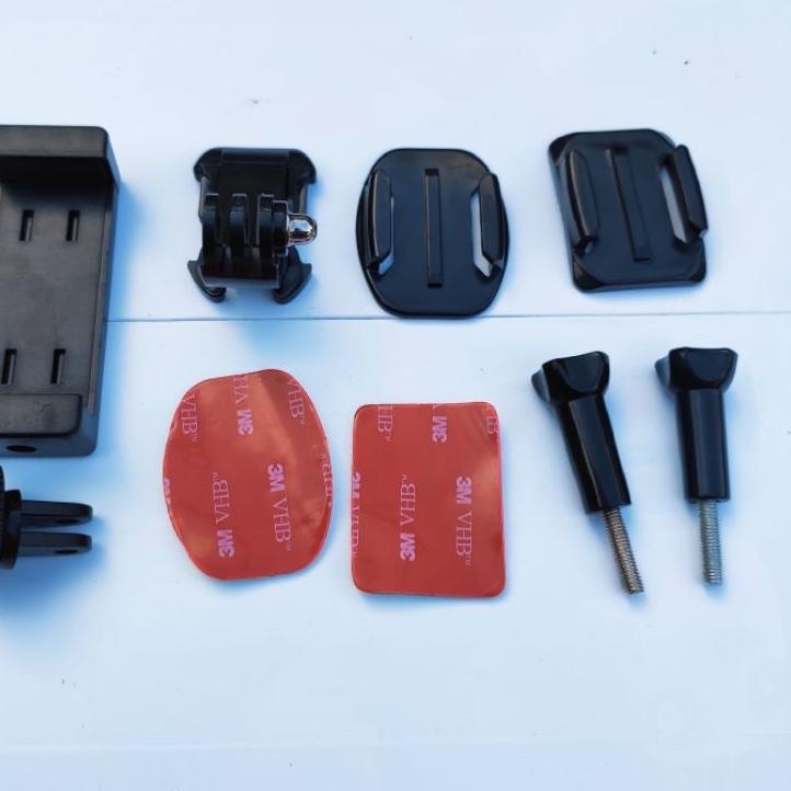 Mounting Hp Smartphone Untuk Helm untuk Motovlog .,
