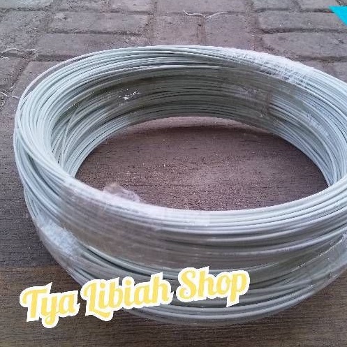 1 Rol Ruji Jeruji Fiber Putih susu 1.5mm  1.8mm 2mn 2.2mm 2.5mm 2.7mm kiloan Untuk kandang burung / 