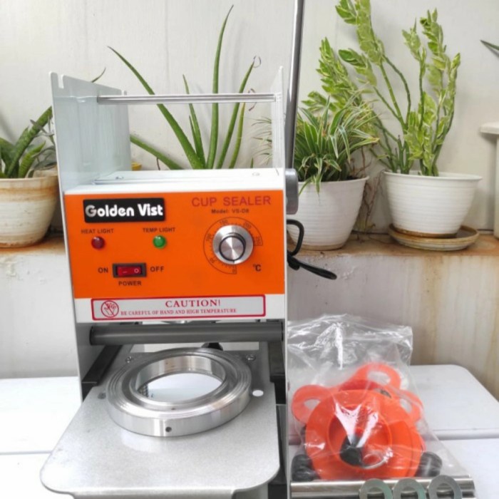 mesin pres cup sealer mesin press tutup gelas GOLDEN VIST 12oz - 22OZ