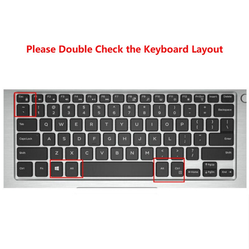 For 13.3 Inches Dell Inspiron 3476 I5 I5-8250U  Soft Ultra-thin Silicone Laptop Keyboard Cover Protector