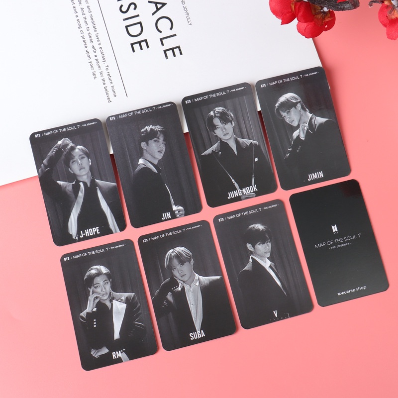 7pcs Kartu Foto Lomo Kpop BTS Bangtan Boys Album MOTS 7: THE JOURNEY Untuk Hadiah ARMY