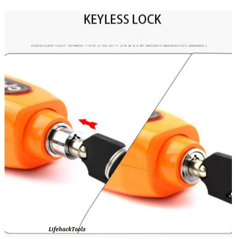 [PROMO 6.6] Kunci Gembok Setang Motor Anti Maling Motorcycle Lock Handlebar Protection CapsLock-2