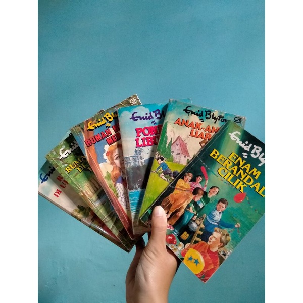 PAKET ENID BLYTON 6 JUDUL,ENAM BERANDAL CILIK,RUMAH BERATAP MERAH,RUMAH DIUJUNG JALAN ,RUMAH POHON D