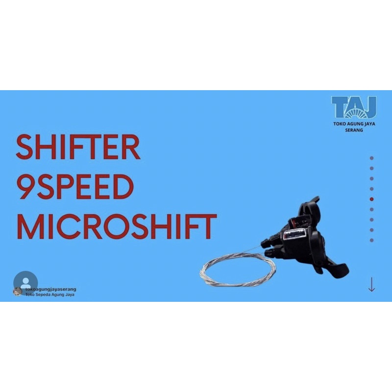 SHIFTER Microshift Shifter Operan Sepeda 9 Speed