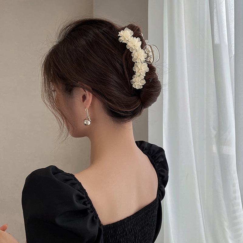 JEPIT BUNGA JEPITAN AKRILIK PANJANG FLOWER JEDAI BESAR KLIP AKSESORIS RAMBUT ELEGAN KOREA WANITA FLORAL FLOWER BESAR TEBAL KOREAN WOMEN FEMALE ELEGANT JAW THICK HAIR ACCESSORIES CLUTCHER CLAW CLIP CLIPS LARGE BIG LONG JUMBO HAIRCLIP FAIRY ELEGANT