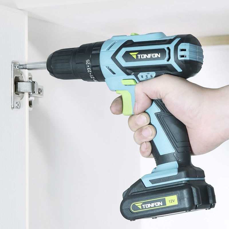 Tonfon Wireless Electric Cordless Power Drill Bor Listrik 12V