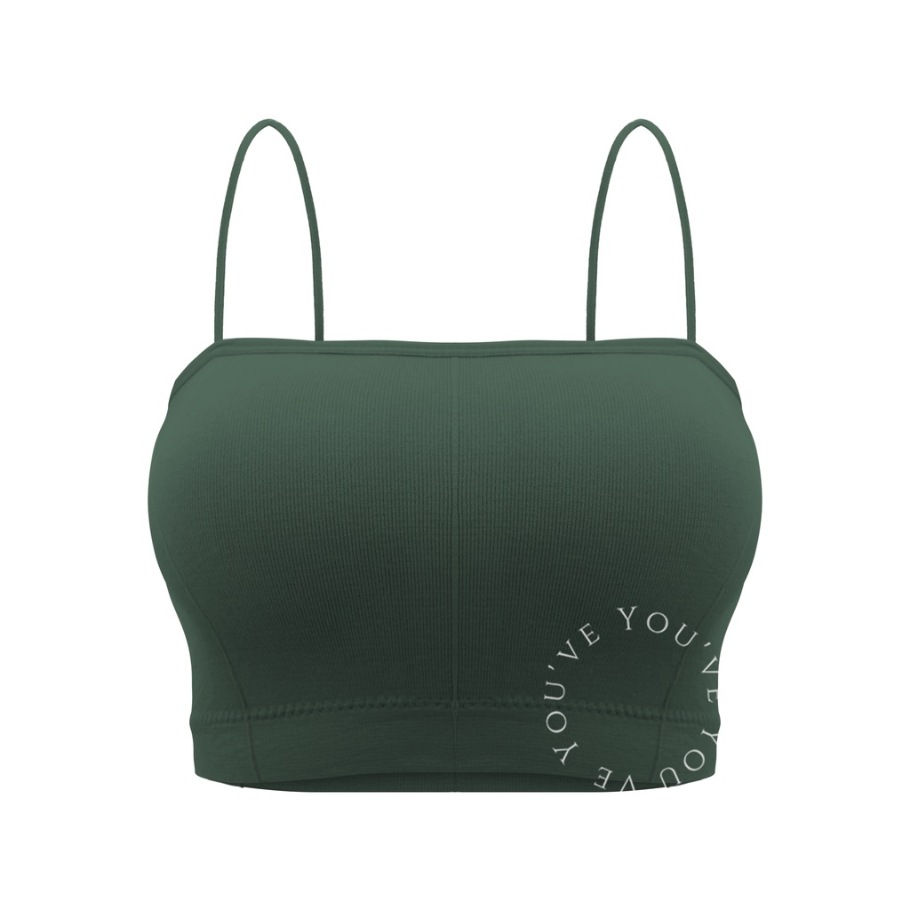 You’ve (YouHave) Tanktop Busa Tali Tank Top Crop Top Croptop Wanita Tali Spaghetti Sport Bra 100076-3