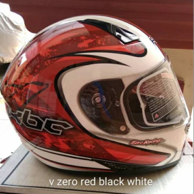 Helm KBC tipe zero red black white