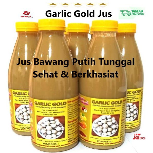 

Jus Bawang Putih Tunggal, Jahe Merah, CukaApel, Lemon, Madu -Sehat