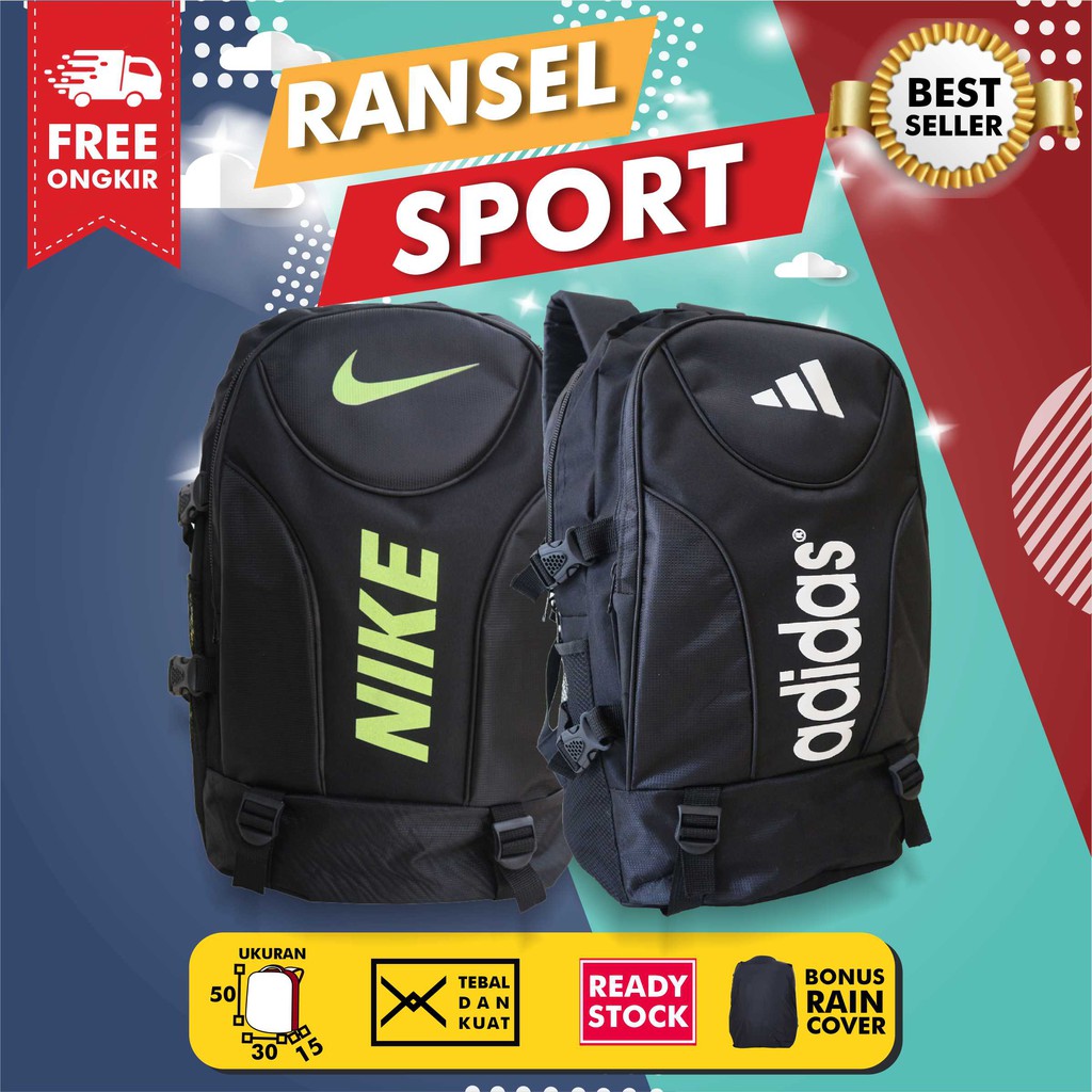 Tas Sporty Cowok Keren Ransel Punggung SMP SMA Pria Bahan Tebal Multifungsi Bagus Berkualitas Awet