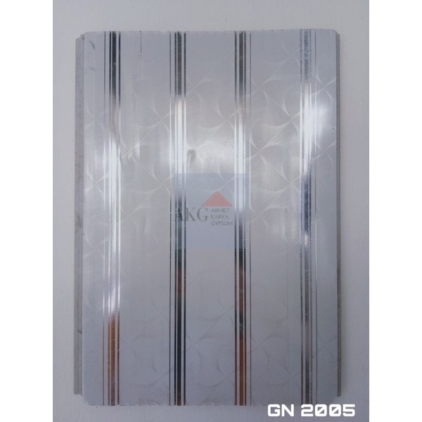 Plafon PVC glossy / Plavon PVC genius ketebalan 8mm (GN 2005) (harga tertera /m)