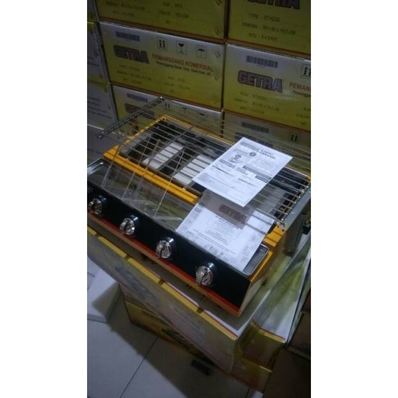 kompor gas/panggangan/bakaran 4tungku GETRA ETK222