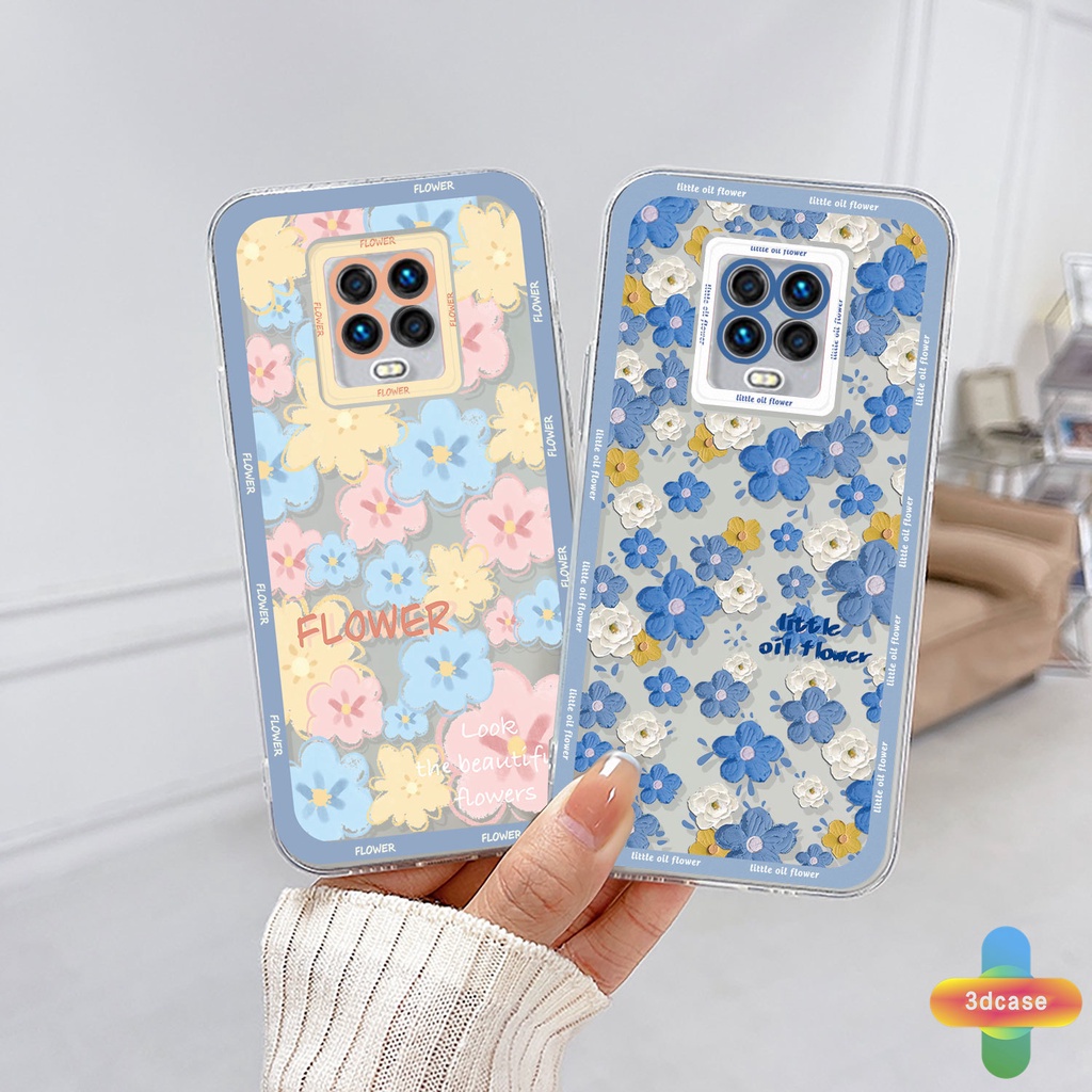 Soft TPU Case Xiaomi Redmi Note 9 8 10 10S 9 10 PRO MAX 11 9S Xiaomi Redmi POCO C3 C31 X3 NFC X3 PRO Redmi 9C NFC 9A 9i 9T 9AT 9ACTIV 9 PRO Power 10X POCO M2 PRO 10 Prime Shockproof little oil flower Camera Lens Protection Phone Case