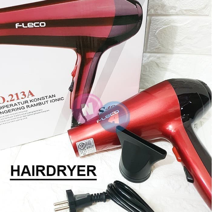 Hair Dryer/ Pengering Rambut Fleco 213a Desain Elegan Murah Original