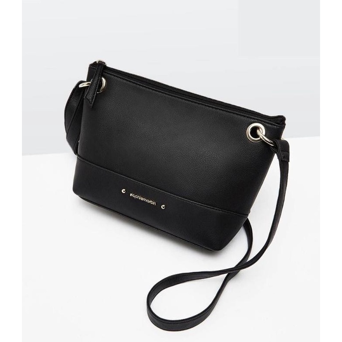 Tas selempang wanita Sophie Martin Paris CHAMARRA BLACK promo kulit