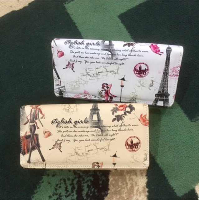 Dompet mamah muda model Classic bahan teiga motif Paris #dompet #dompetwanita #dompetperempuan-2