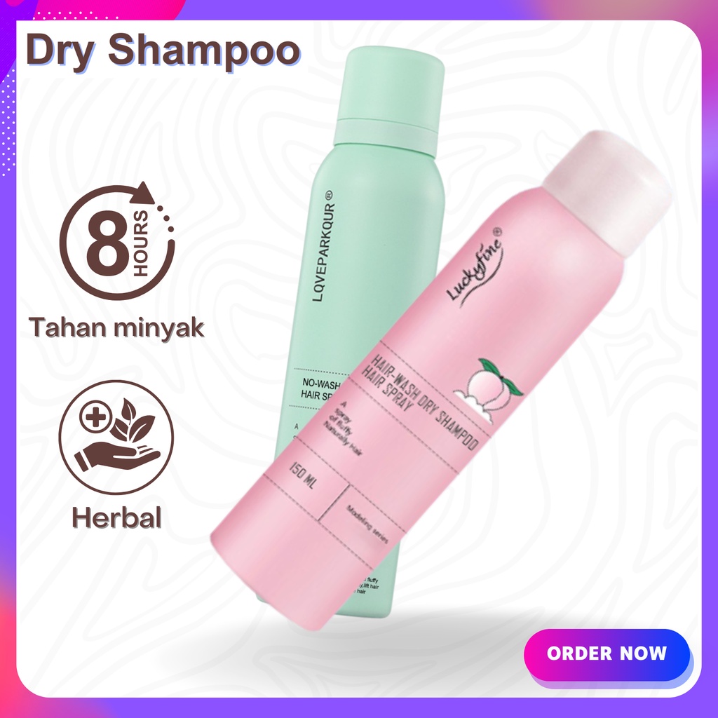 Dry Shampoo 150 ML Semprotan Rambut Kering Untuk Mengembangkan Rambut Minyak Rambut Kontrol Rambut Berminyak