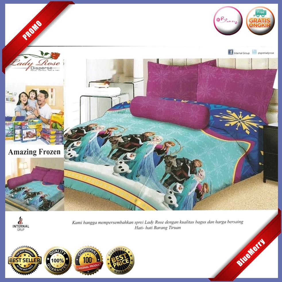 Sprei Lady Rose Amazing Frozen No.2 Queen 160 Seprai Bantal Selimut BMSC143