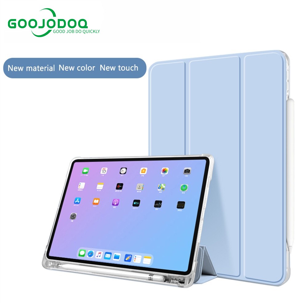 GOOJODOQ matte transparent protective case with invisible pen slot
