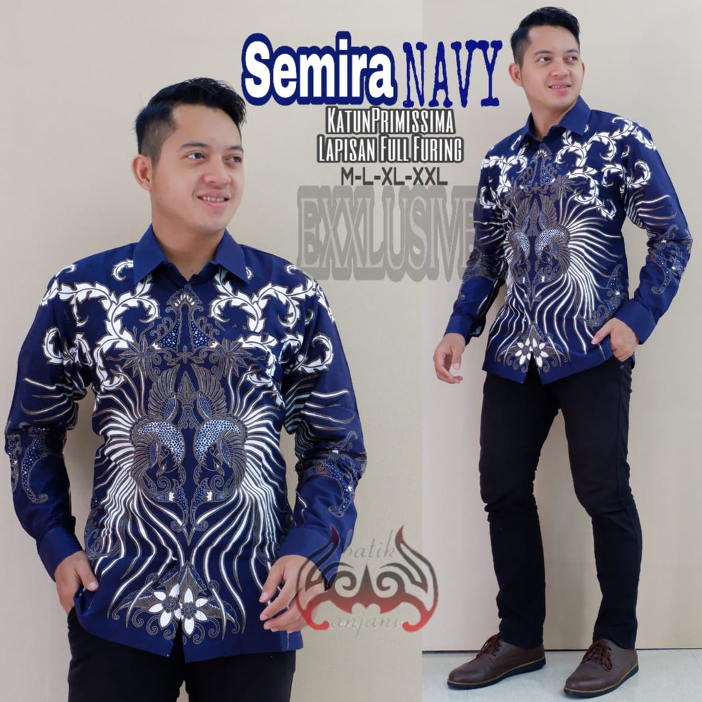 SEMIRA NAVY ANJANI KEMEJA BATIK SOLO PRIA LENGAN PANJANG LAPIS FURING ATASAN BATIK PREMIUM MODERN KATUN HALUS SURABRATA CANGKIR KOPI DANURAJA DANURAJA NAVY DANURARYA SKANDIA NAVY BAWARA MERAH BAWARA BIRU BAWARA ORANGE DARUN BIRU RENJANI SOGAN RENJANI BIMA