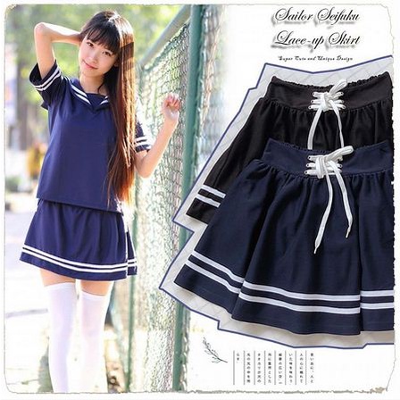 BTT1330C2 - Rok Mini Bertali Style Kawaii Seifuku Jepang