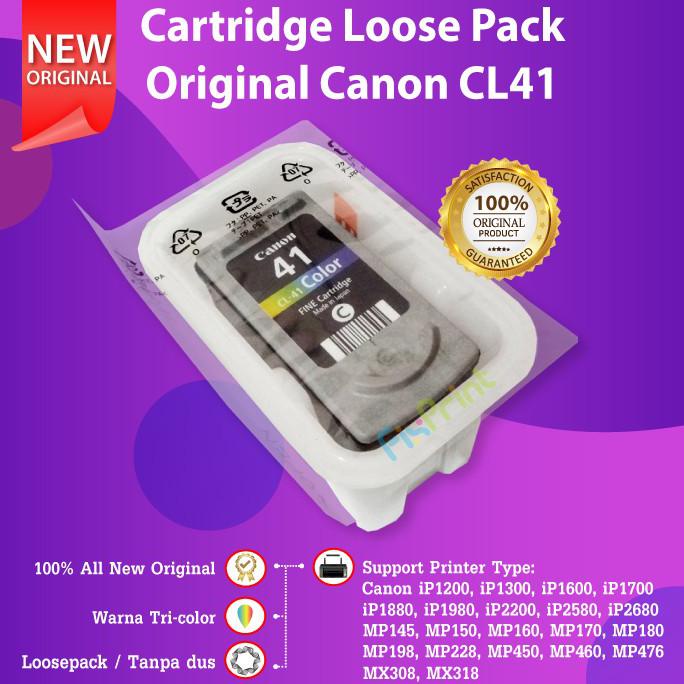 Cartridge Original Canon Cl41 Cl41 Tinta Printer Ip1980 Ip1880 Mp198 - Tanpa Box
