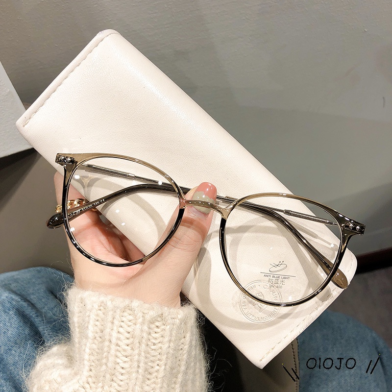 【COD】Kacamata Korea Anti Radiasi Photocromic Wanita Pria Fotocromic Kacamata Komputer Anti Sinar Matahari Blueray Silau Potocromic Korea Kaca Mata Optik Glasses ol2