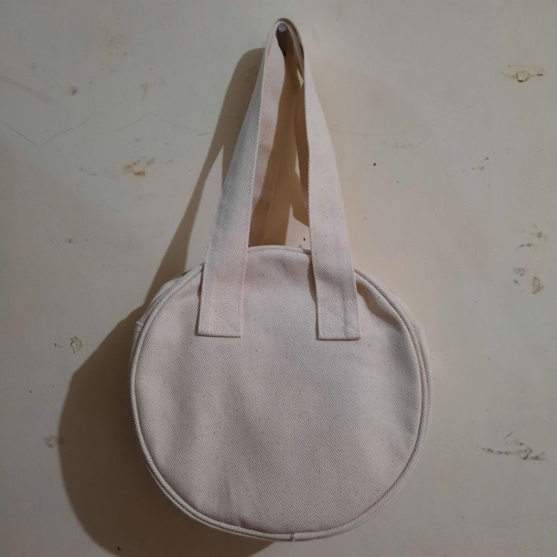 Mini Round canvas bag