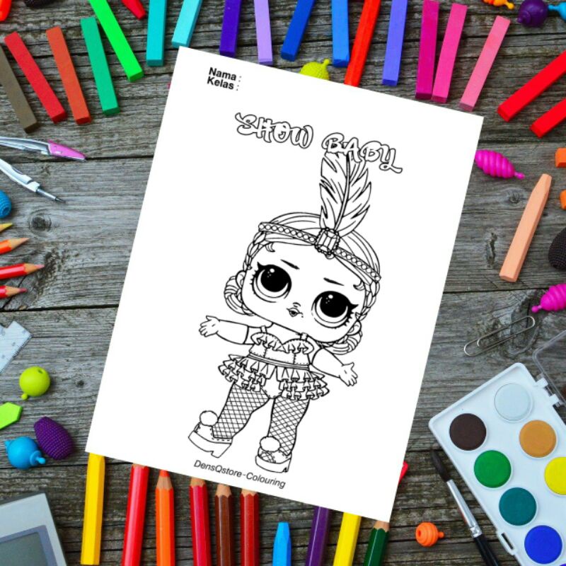 

Kertas Mewarnai Anak Tema LOL Surprise / Kertas Gambar (10 Lembar Gambar)