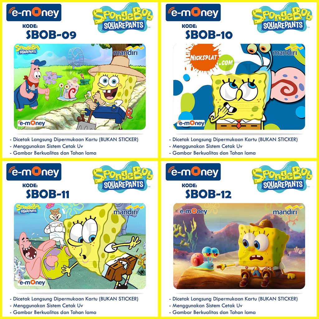 Emoney Gambar SpongeBob