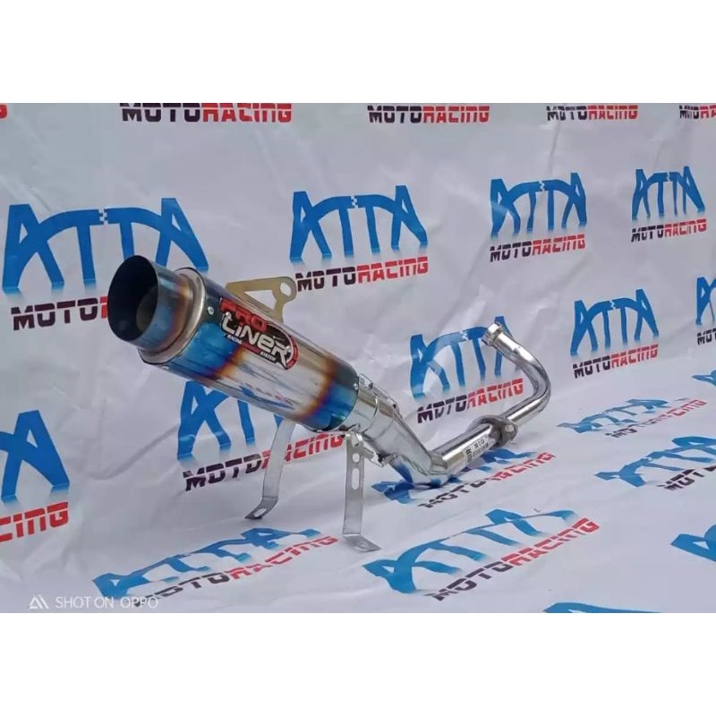 Knalpot Racing Proliner Blumoon Yamaha mio sporty Mio smile mio Fino 110