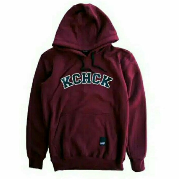SWEATER HOODIE KICKCHICK (COLLEGE SERIES BURGUNDY 034)