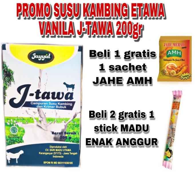 

susu kambing j-tawa 200 grm rasa vanila