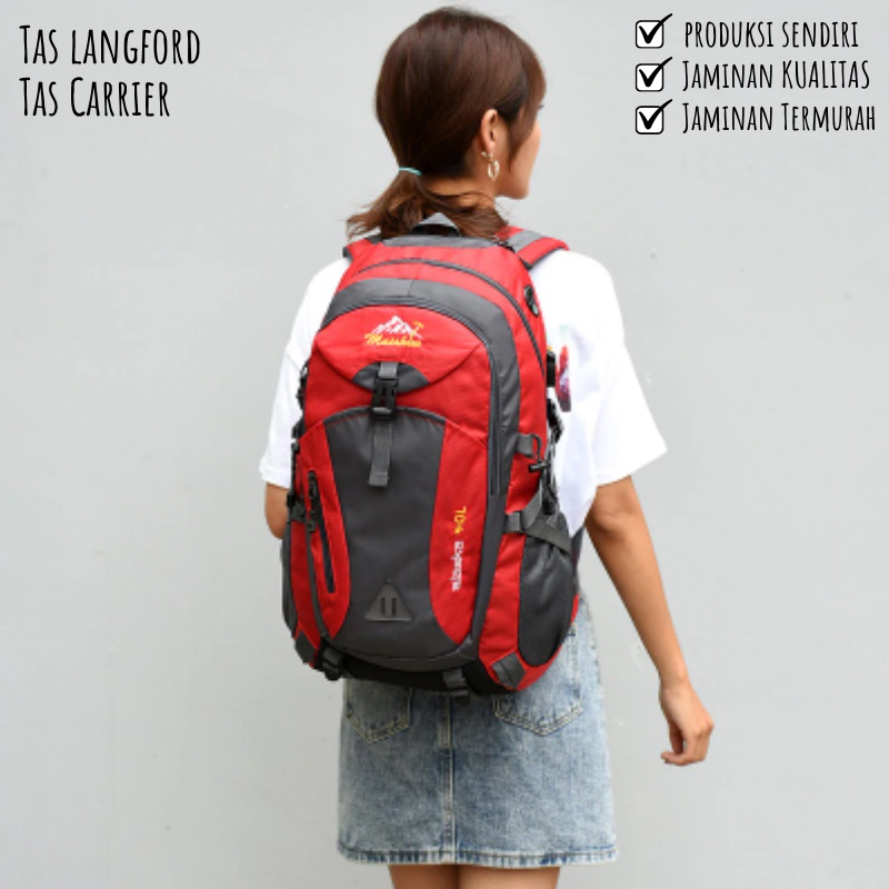 Tas Ransel Pria Cowok Ransel Backapack Carrier laptop 14 inch Hiking Import Travelling Liburan Terbaru Pria Cowok