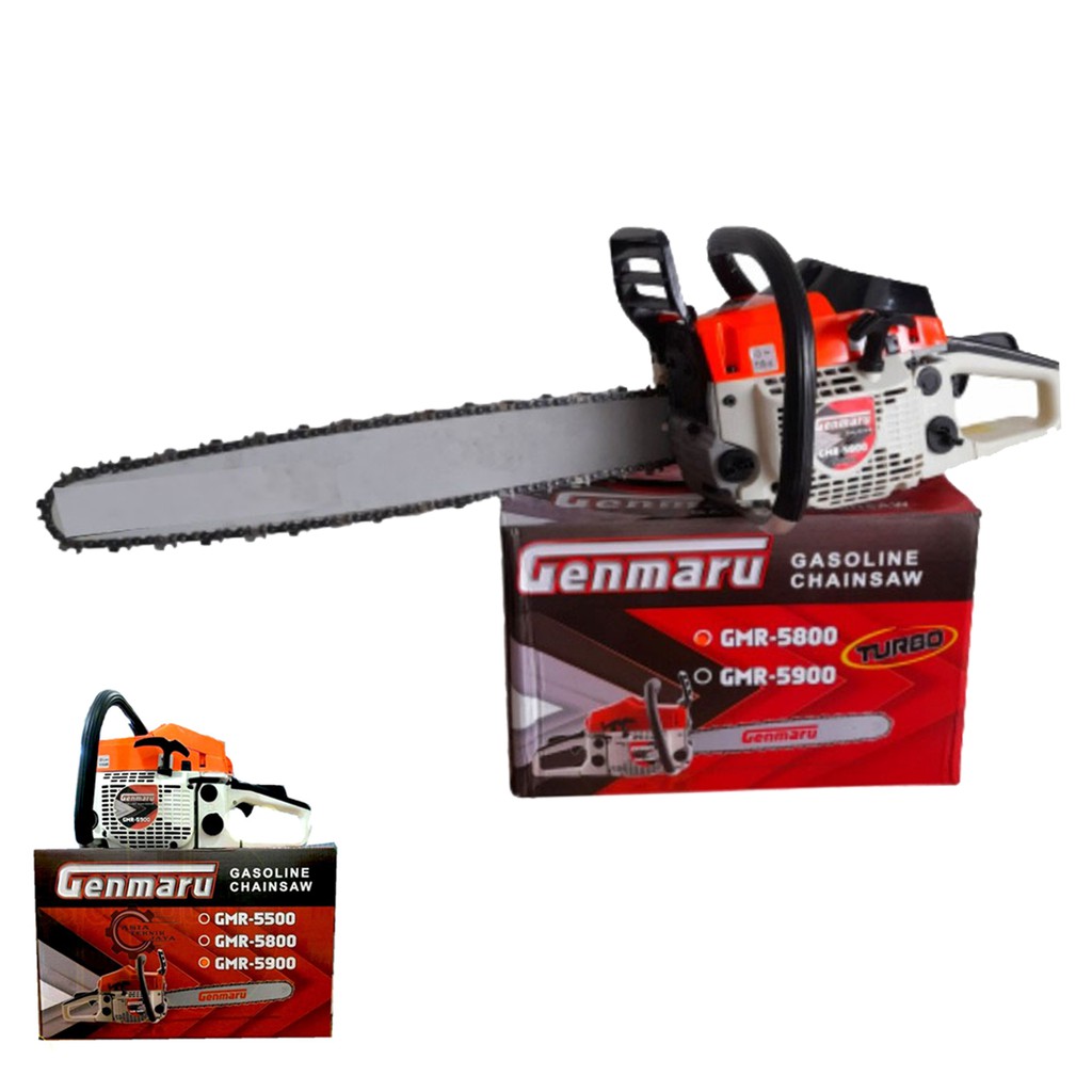 MESIN GERGAJI SINSO/CHAINSAW 2 TAK UKURAN BAR 22 INCH MEREK GENMARU