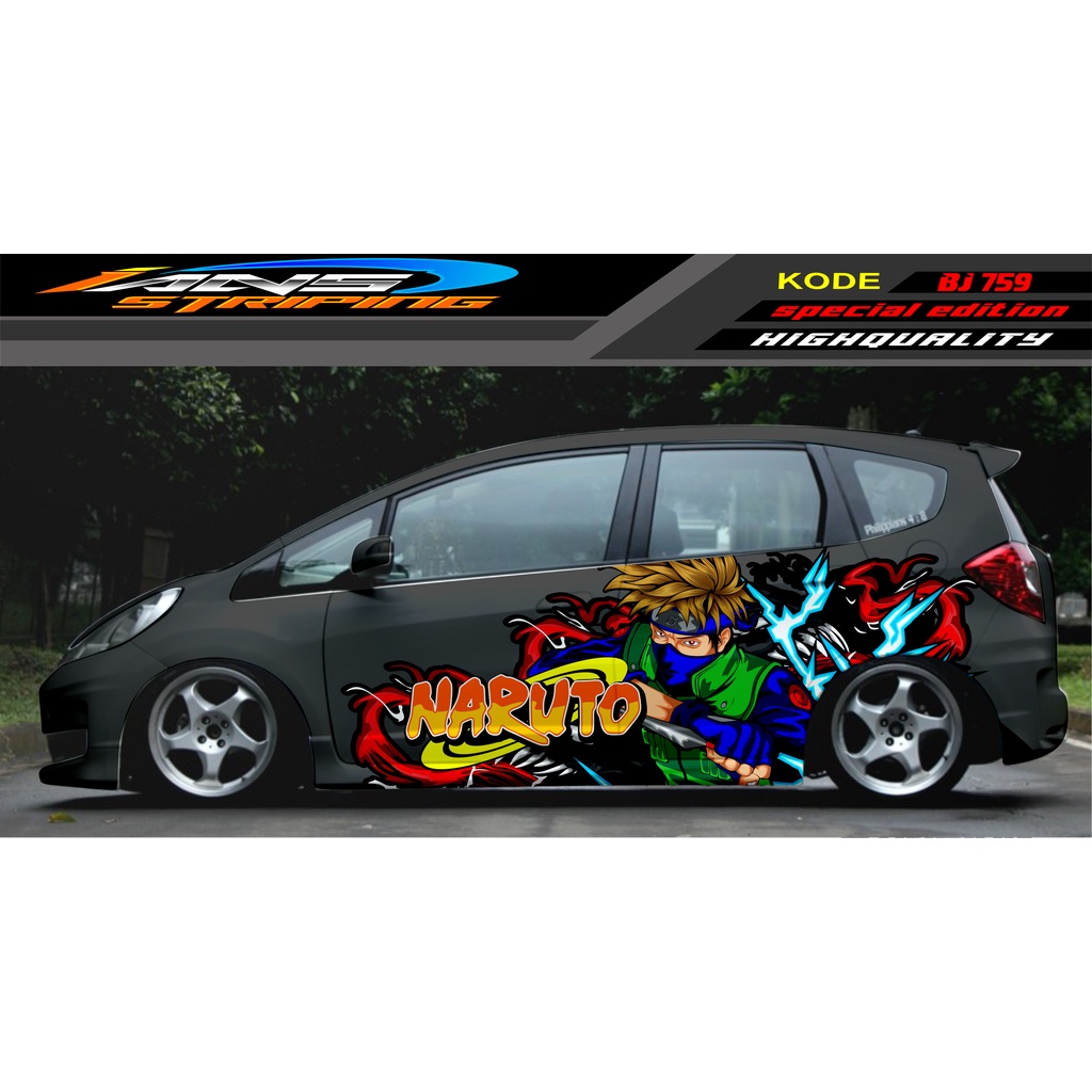 VARIASI STICKER MOBIL HONDA BRIO AGYA JAZZ AVANZA YARIS / DECAL STICKER MOBIL JAZZ / STIKER MOBIL