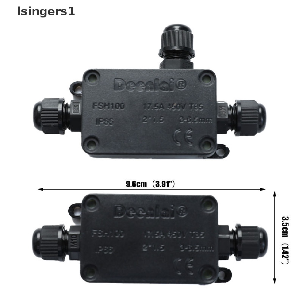 (lsingers1) Kotak Junction Box 2 / 3 Arah Anti Air IP66 Untuk Outdoor