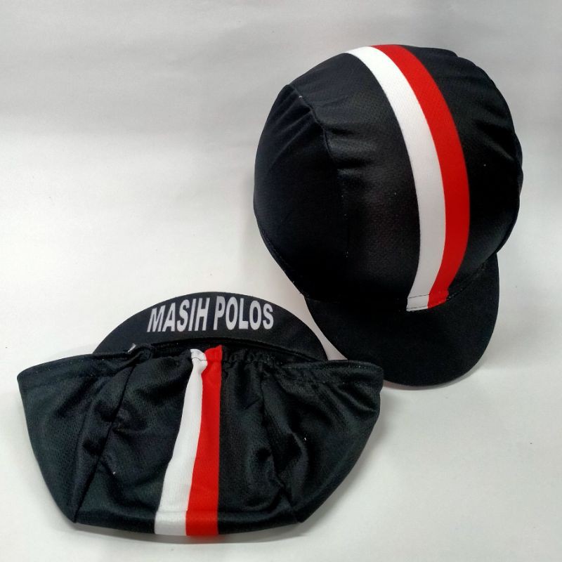 Cycling cap topi sepeda MASIH POLOS