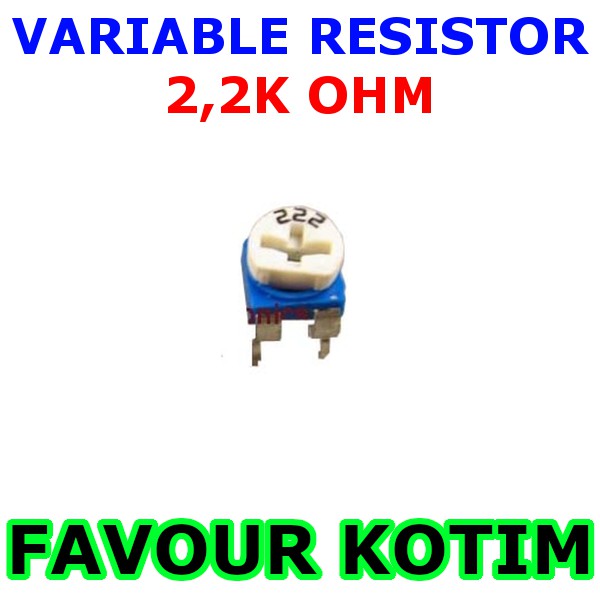 VR 2K2 OHM 2K 2 222 TRIMPOT TRIMMER VARIABLE RESISTOR VR RM065 RM-065 FVKOTIM