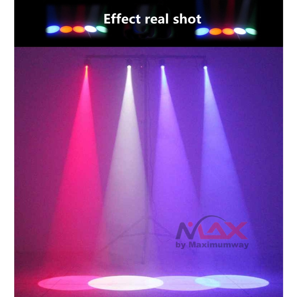 Lampu Sorot DMX Pin Spot 30W 220V RGBW Spotlight Panggung DMX512 Full Color Beam Pinspot pinspot Light 30W RGBW Led Stage Spot Lamp for Dance Party Wedding Decor DJ Disco Mirror Ball Spotlight RGBW Mini DMX512 Stage Light Disco Beam Led Pinspot Light