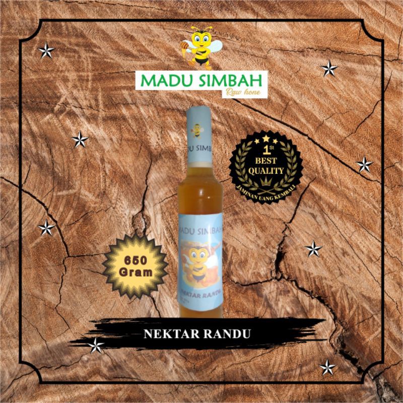 

MADU RAW HONEY 100% MURNI NEKTAR RANDU (650 gram)