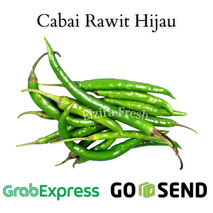 

Cabai Rawit Hijau Segar / Cabe Rawit Ijo 250 gr (Elzira Fresh)